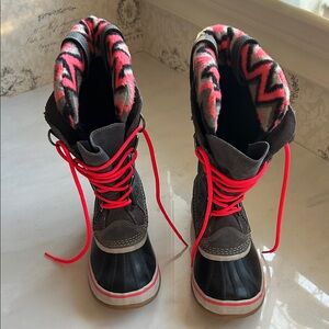 Sorel Joan Of Arctic Knit II 
Sorel Women's Winter Boots with Pink and Black